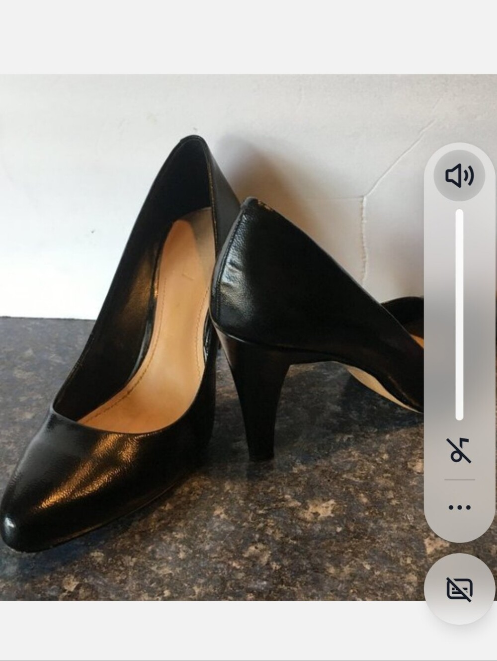 Vince Camuto Black Leather Pump KARDI Size 9